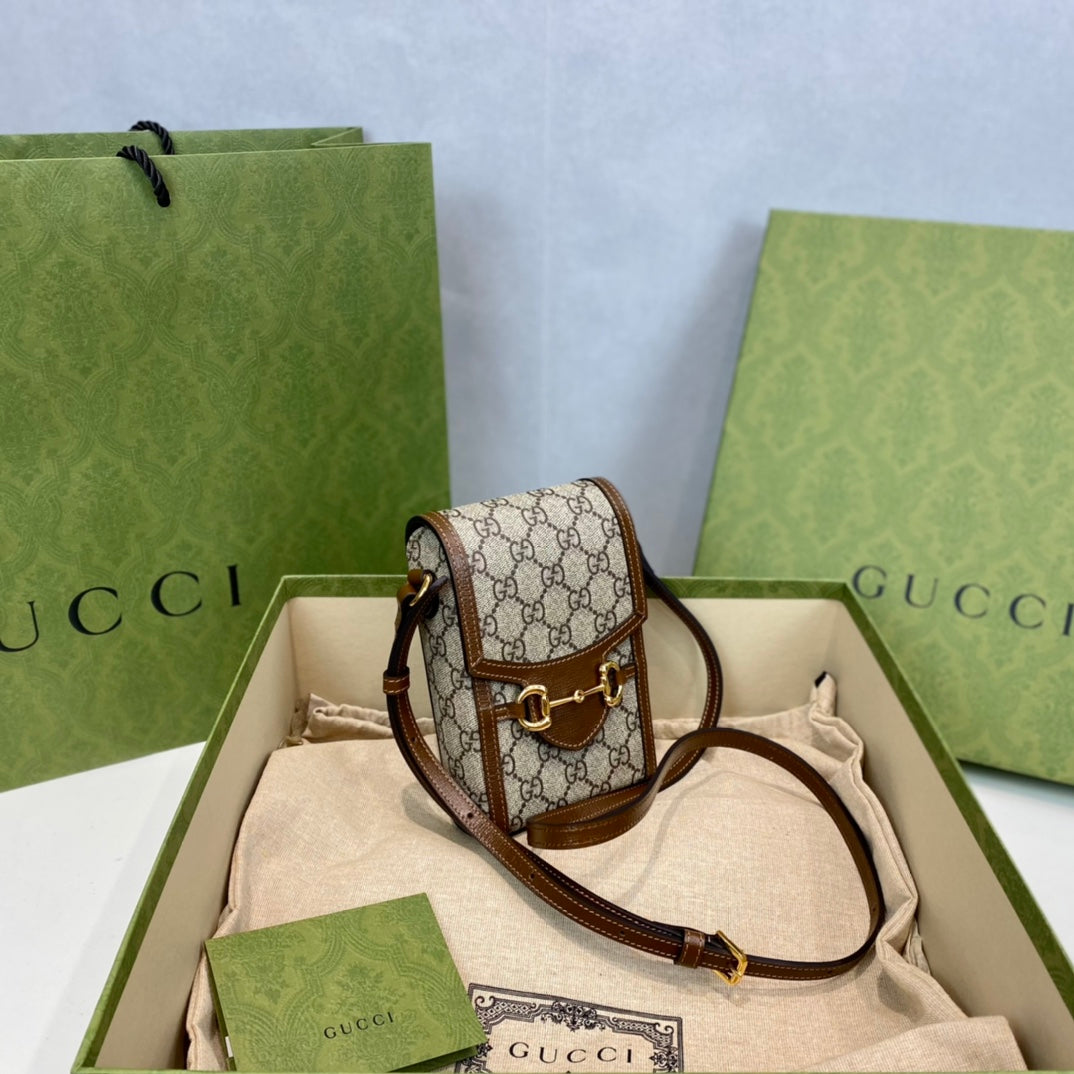 Gucci 1955 Horsebit Phone Holder Bag-625615