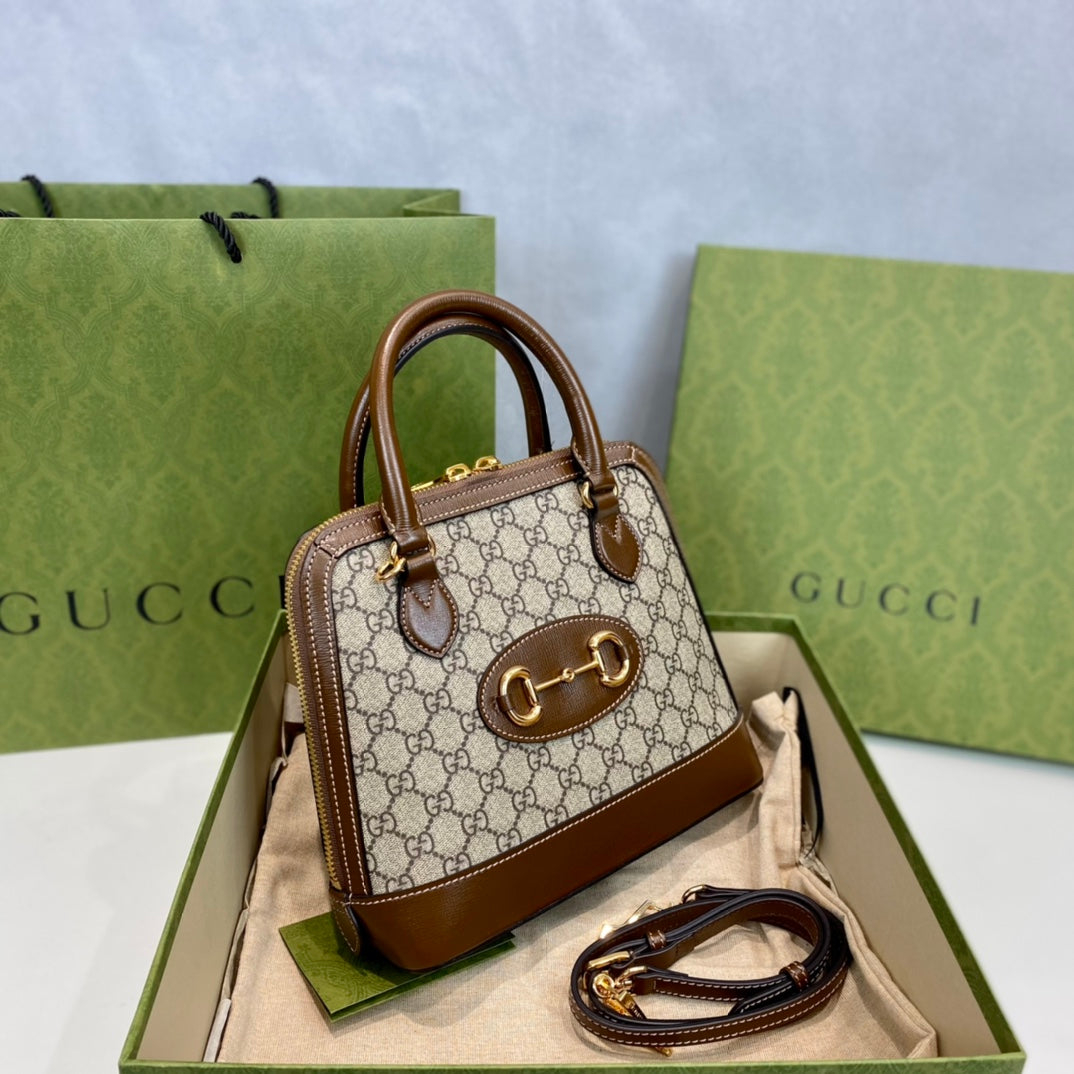 Gucci 1955 Horsebit Shell Shoulder Bag-621220