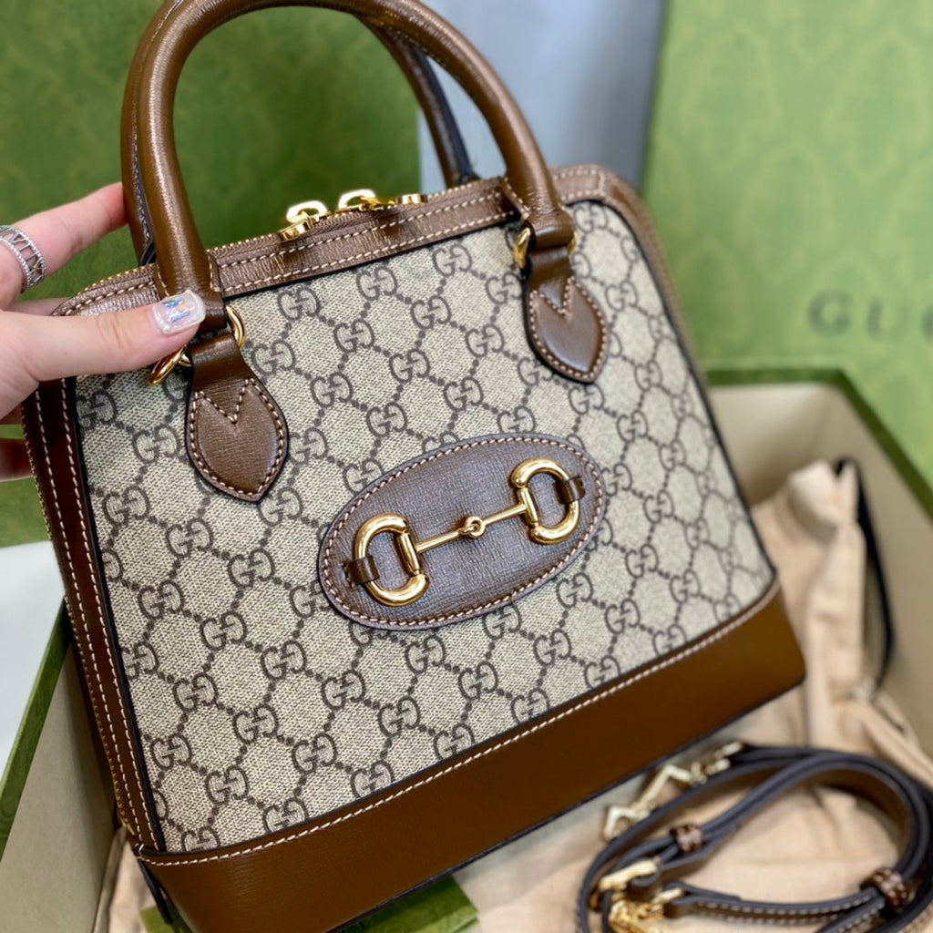 Gucci 1955 Horsebit Shell Shoulder Bag-621220