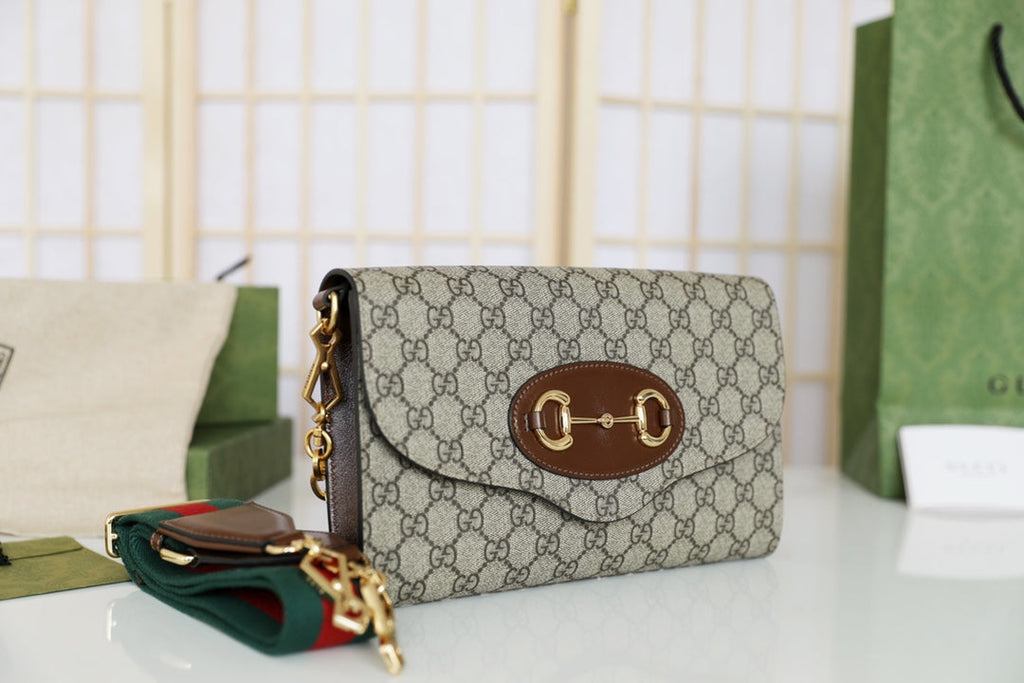 Gucci Horsebit 1955 Three-Way Clutch Bag-677286