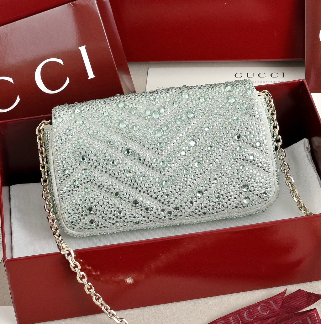 Gucci GG Marmont Crystal Mini Shoulder Bag-841290