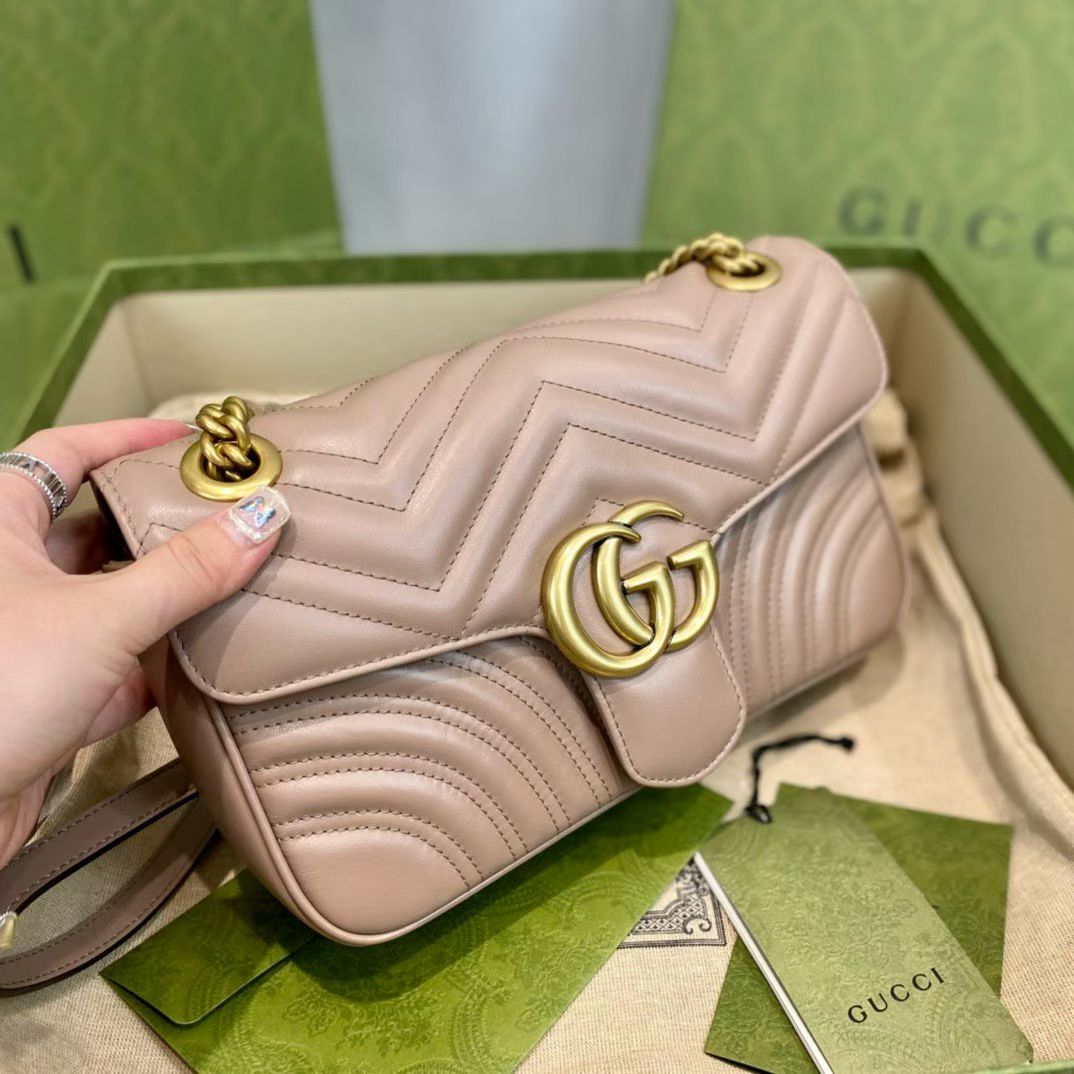 Gucci GG Marmont Leather Shoulder Bag-443497