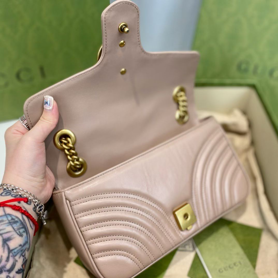 Gucci GG Marmont Leather Shoulder Bag-443497
